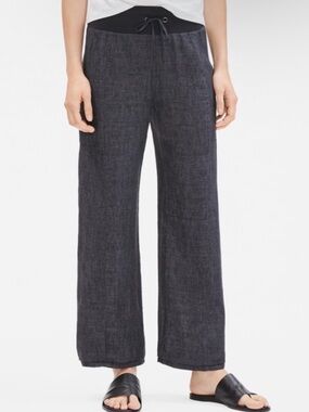 Eileen Fisher Wide-leg Organic Linen Pants 3X